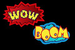 action signs svg vector clipart / action sign silhouette / zap clipart / bang clipart / pow clipart / boom clipart /pop art / comic book Product Image 4