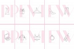 Instagram Story Highlights FASHION Icons, 20 Hand Drawn Product Image 2