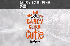 Candy corn cutie - svg, eps, ai, cdr, dxf, png, jpg Product Image 1