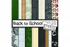 Back to School Digital Paper - 16 Papers Product Image 1