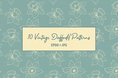 10 Vintage Daffodil Patterns Product Image 1