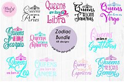 Zodiac bundle svg, all zodiac signs, Queens are born as, Product Image 2