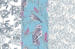 Hand Drawn Floral Vector Patterns Product Image 7