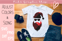 Hipster Santa Svg, Buffalo Plaid Svg, Santa Svg Bundle Product Image 2