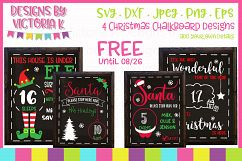Christmas Bundle, Plus 4 FREE Chalkboards SVG, DXF, EPS PNG Product Image 3