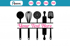 Kitchen svg, Kitchen monogram svg, Kitchen clip art, svg Product Image 3