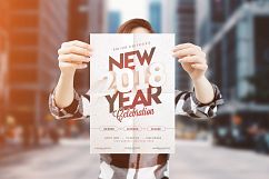 10 Poster Mock-Up Female Model Product Image 5