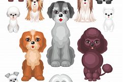 24 cute doggies. Vector clipart.  Product Image 2