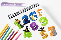 Halloween Numbers graphics and illustrations Product Image 3