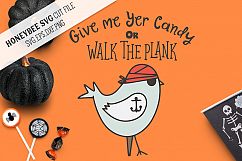Candy Or The Plank Bird Halloween SVG Cut File Product Image 1