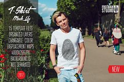Men&#039;s T-Shirt Mock-Up Vol.4 2017 Product Image 1