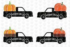Happy Fall Pumpkin Truck - Thanksgiving SVG EPS DXF PNG Product Image 2