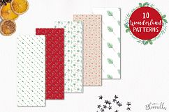 Wonderland Xmas Holly Winter Watercolor Festive Hand Painted Product Image 4