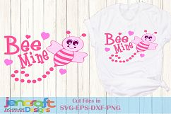 Valentine SVG - Bee Mine svg cut file Design Product Image 1