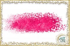 Brush Strokes in American Pink Glitter - Digital Clipart 24 of beautiful PNG files Product Image 18