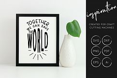 Inspirational Quotes SVG Cut File Bundle - Design Collection Product Image 14