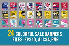 24 Colorful sale banners Product Image 2