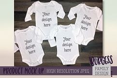 MOCK UP 4 baby body suits| High Resolution JPEG Product Image 1