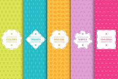 Simple colorful seamless patterns Product Image 1