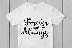 Forever And Always - Weddings SVG EPS DXF PNG Cutting Files Product Image 2