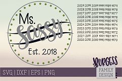 Ms. Sassy Est. | SVG DXF EPS PNG Product Image 1