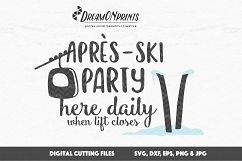 Winter SVG File - Après-Ski Party Sign - 2 Versions Included Product Image 3