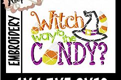 Witch Way To The Candy - Halloween Embroi Product Image 2