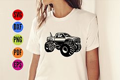 Big Foot Monster Truck  SVG Cutting File  Product Image 2