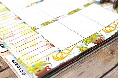 Happy Planner PRINTABLE, Weekly Insert Refill, Christmas, Gifts, Santa Sleigh, Printable, Planner Printable, 7 x 9.25, Mambi Happy Planner Product Image 1