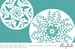 8 Detailed Snowflakes SVG Cut Files Product Image 3