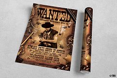 Wanted Western Party Flyer Template Product Image 3
