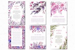 Purple dreams. Watercolor cliparts Product Image 4