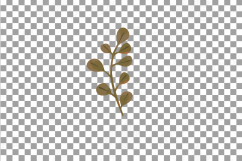 Autumn leaves and branches watercolor clip art pack, png Product Image 22