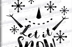 Let it snow svg - Snow Cute SVG - Christmas SVG - Snow SVG Product Image 2