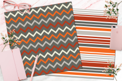 Boy Seamless Digital Patterns, Orange, Red, Gray Product Image 3