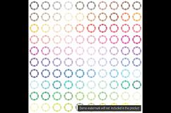 100 Watercolor Flower Wreath Clip Arts, Botanical Wreaths Product Image 4