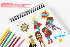 Superhero Girls  graphics and illustrations Product Image 3