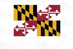 USA Capital and States flags Clip Art collection for Print Product Image 9