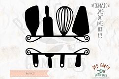 Kitchen, baking split frame bundle in SVG, DXF, PNG, EPS,PDF Product Image 5