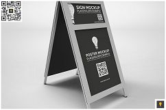 Sidewalk Poster Sign Mockup Product Image 4