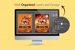 Oktoberfest Pretzel Flyer Template Product Image 3