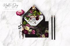 Night and Day Floral Bouquet Graphics Product Image 9