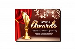 Handing Awards Creative Promotional Poster Vector Product Image 1