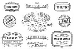 PSD Overlays Labels, Frames, Banners Product Image 1
