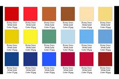 36 Glitter and Solid Color Princess Red, Blue and Yellow Product Image 5