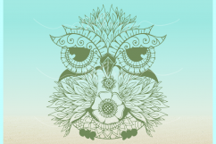 Owl Mandala Zentangle Svg Dxf Eps Png Files For Cricut Product Image 4