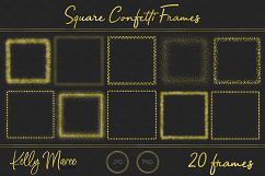 Gold Square Confetti Frames Product Image 4