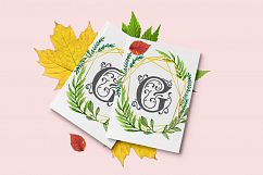 Garden Monogram Font Product Image 4