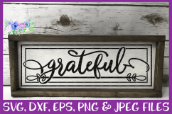 Grateful SVG Thanksgiving Farmhouse Sign Design Product Image 2