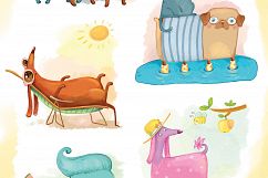 Funny Dogs - clip art Product Image 2